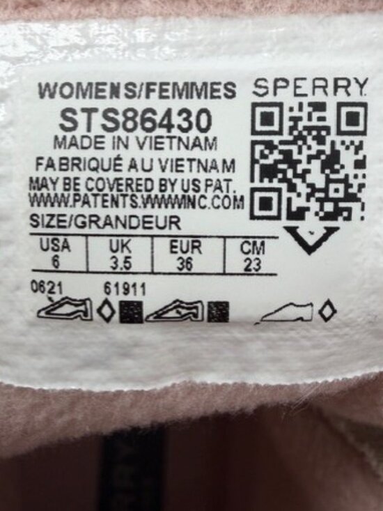 SPERRY Saltwater Canvas Rose/Oat Rain Snow Boots Sz 6 - Picture 15 of 15